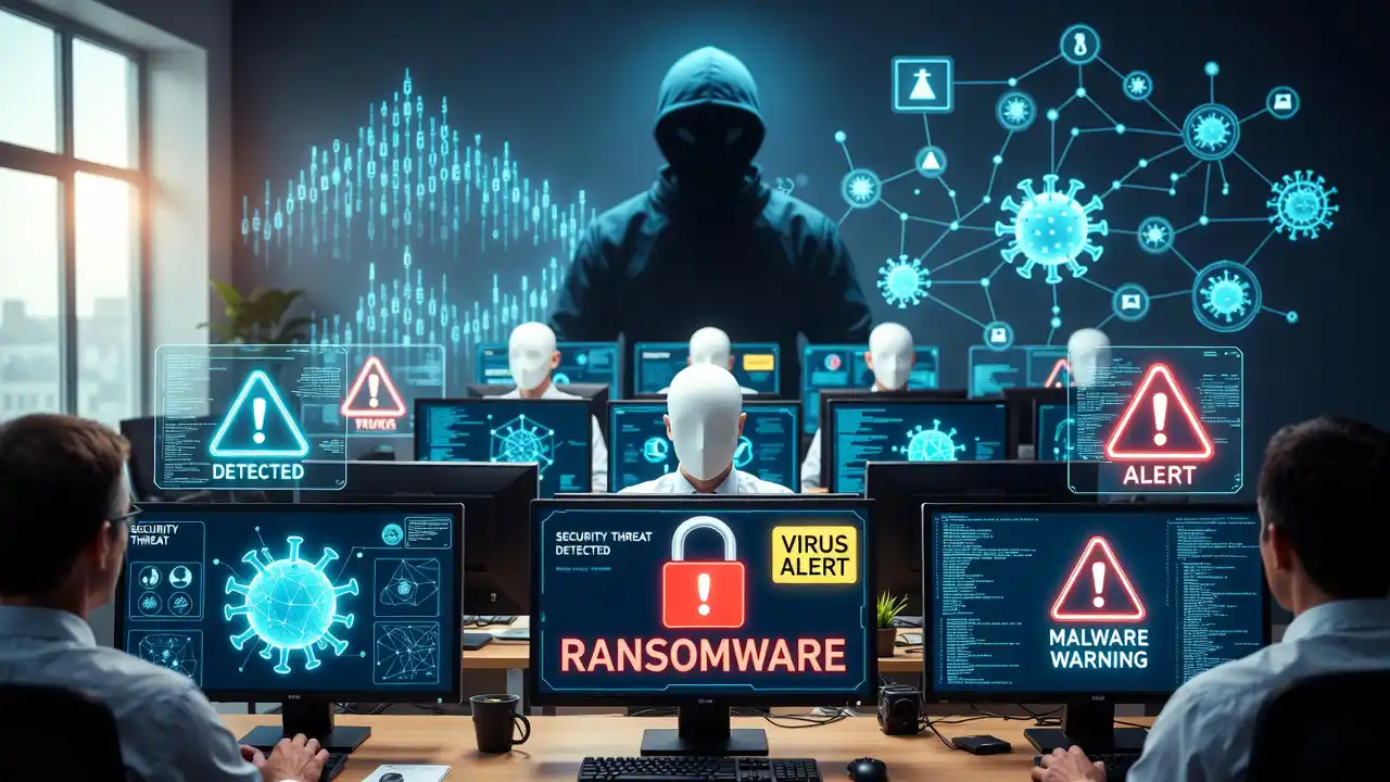 ilustratie malware care compromite sistemele informatice ale unei companii