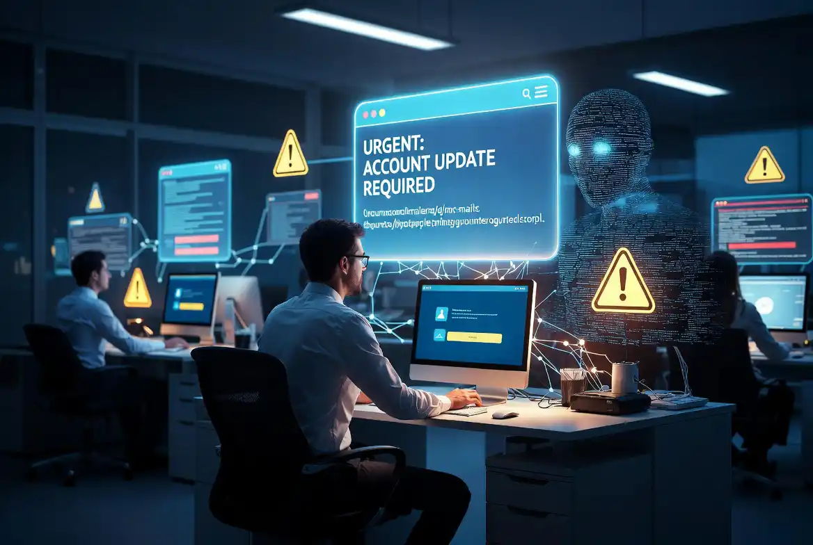 ilustratie atac social engineering manipulare psihologica in cybersecurity